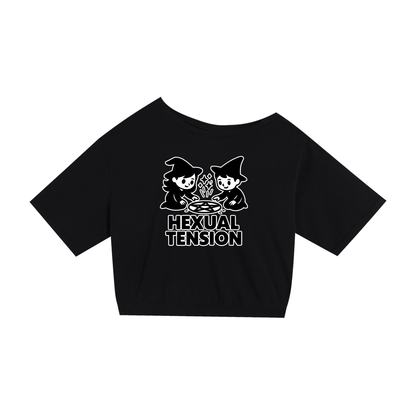 Hexual Tension – Dark Witch Humour Asymmetric Tee