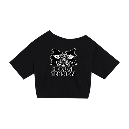 Hexual Tension – Dark Witch Humour Asymmetric Tee