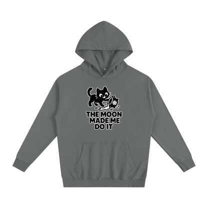 The Moon Made Me Do It (Cat) Oversized Hoodie – Heavyweight Cotton