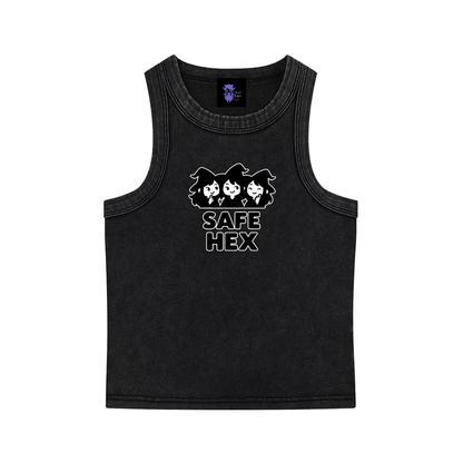 Safe Hex – Protective Witch Snow Washed Tank