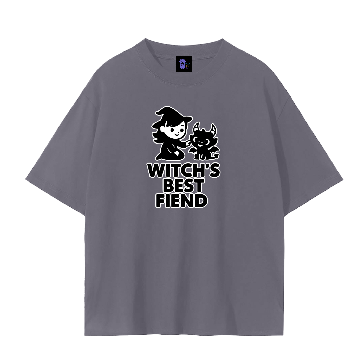 Witch’s Best Fiend – Dark Witch Plain Tee