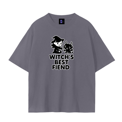 Witch’s Best Fiend – Dark Witch Plain Tee
