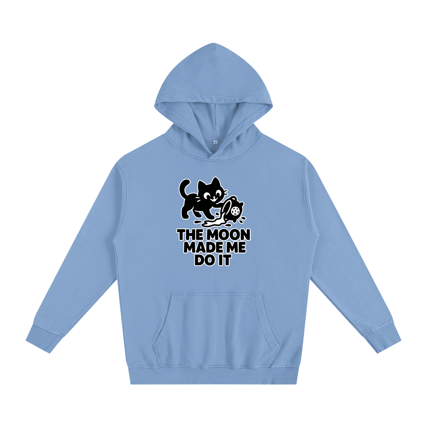 The Moon Made Me Do It (Cat) Oversized Hoodie – Heavyweight Cotton
