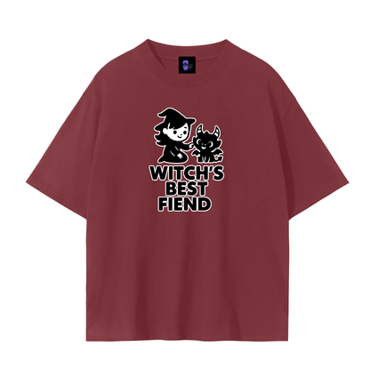 Witch’s Best Fiend – Dark Witch Plain Tee