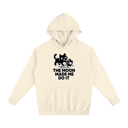The Moon Made Me Do It (Cat) Oversized Hoodie – Heavyweight Cotton