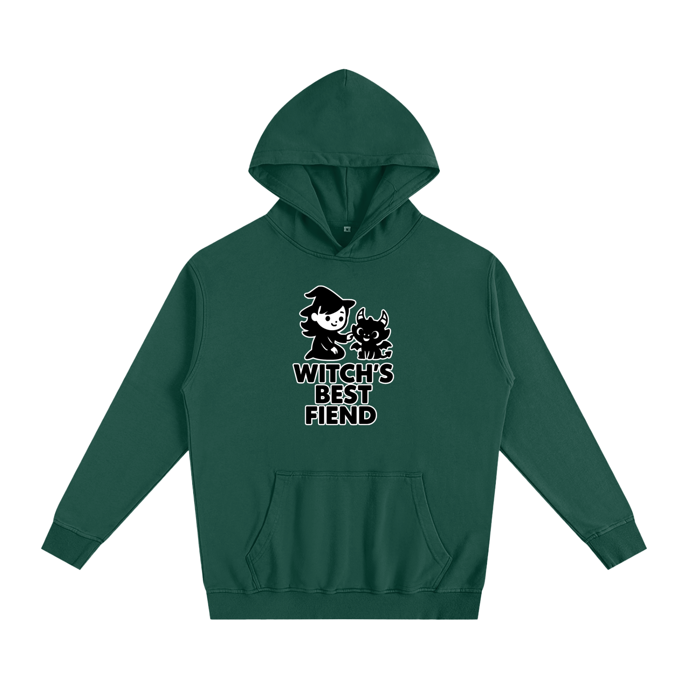 Witch’s Best Fiend Oversized Hoodie – Heavyweight Cotton