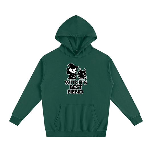 Witch’s Best Fiend Oversized Hoodie – Heavyweight Cotton