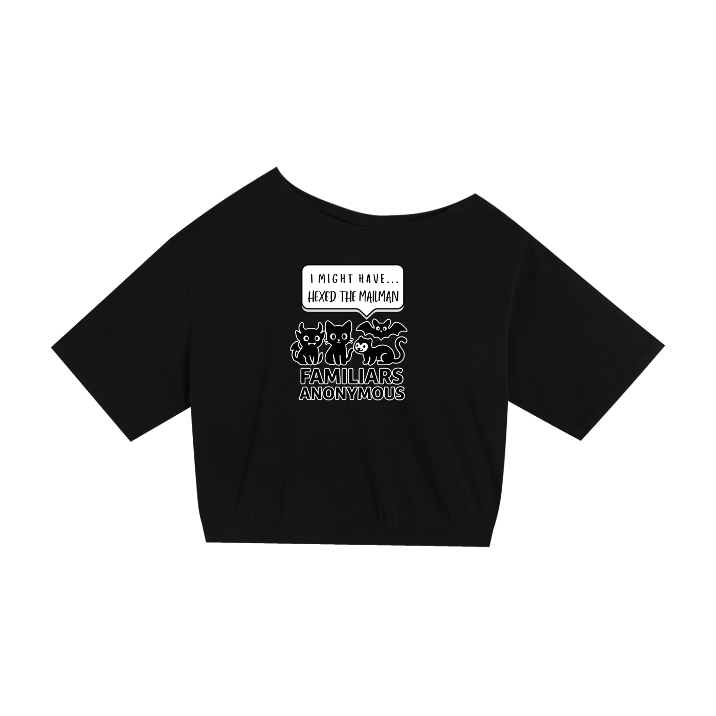 Familiars Anonymous – Dark Witch Asymmetric Tee