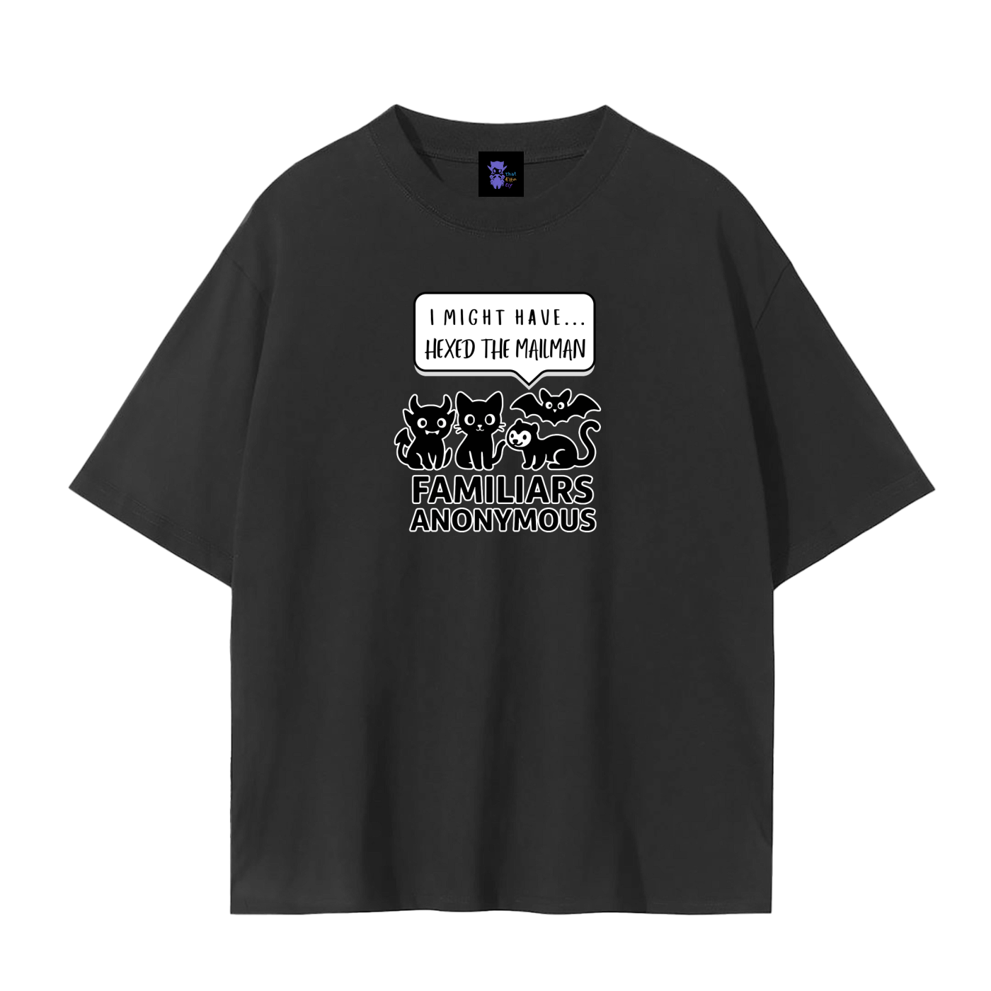 Familiars Anonymous – Dark Witchy Plain Tee