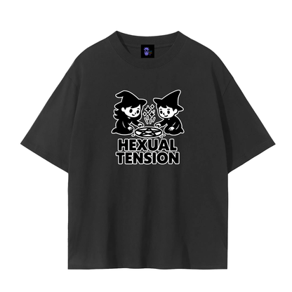 Hexual Tension – Dark Witch Humour Plain Tee