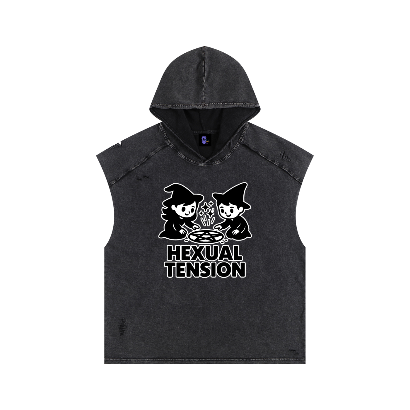 Hexual Tension – Dark Witch Humour Hooded Tank