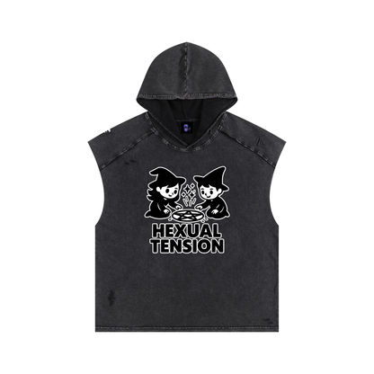 Hexual Tension – Dark Witch Humour Hooded Tank