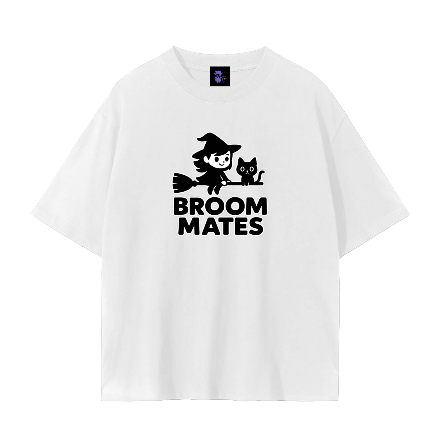 Broom Mates – Witchy Chaos Plain Tee