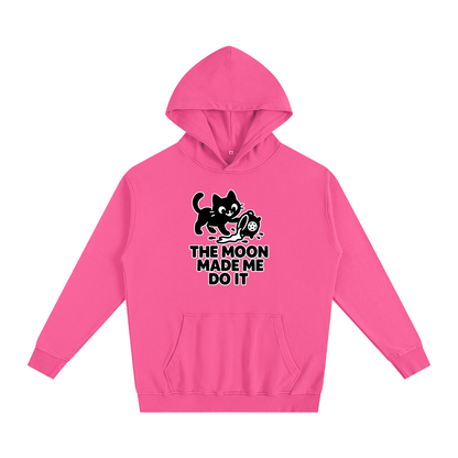 The Moon Made Me Do It (Cat) Oversized Hoodie – Heavyweight Cotton