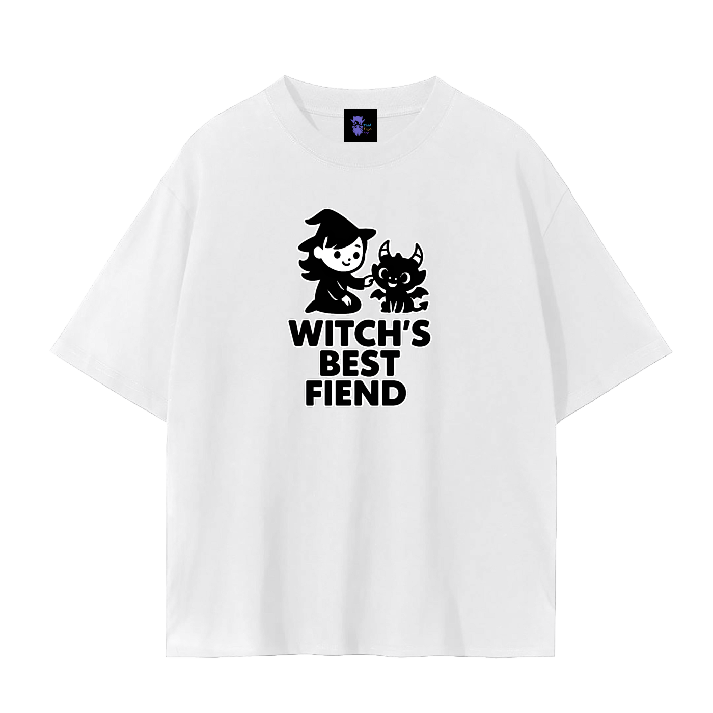 Witch’s Best Fiend – Dark Witch Plain Tee