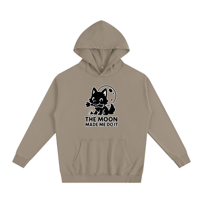 The Moon Made Me Do It (Wolf) Oversized Hoodie – Heavyweight Cotton