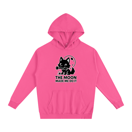 The Moon Made Me Do It (Wolf) Oversized Hoodie – Heavyweight Cotton