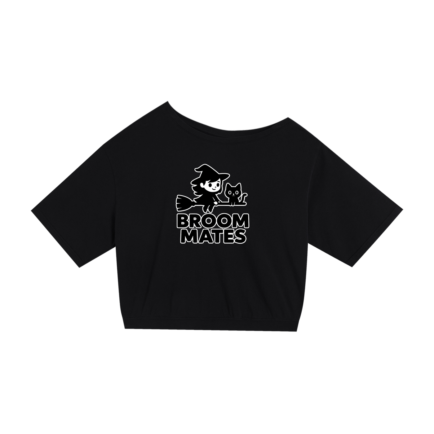 Broom Mates – Witchy Chaos Asymmetric Tee