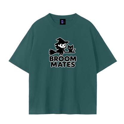 Broom Mates – Witchy Chaos Plain Tee