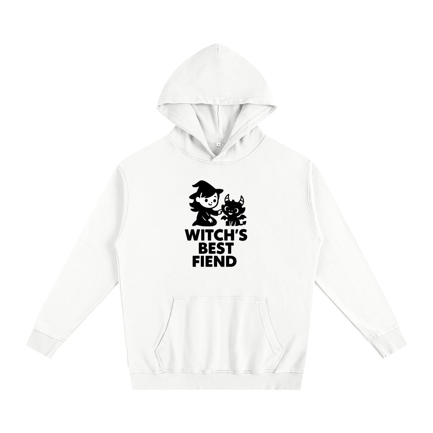 Witch’s Best Fiend Oversized Hoodie – Heavyweight Cotton