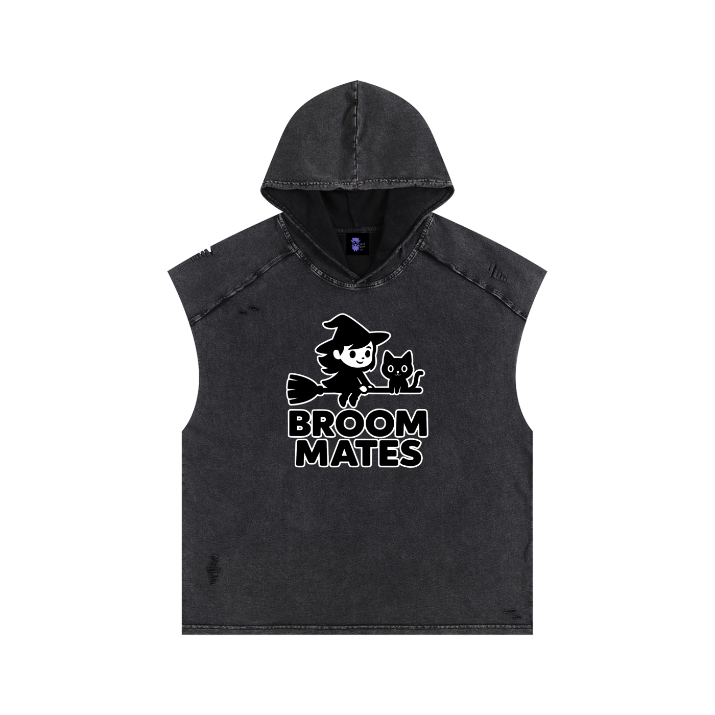Broom Mates – Witchy Chaos Hooded Tank