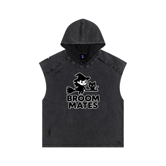 Broom Mates – Witchy Chaos Hooded Tank