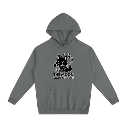 The Moon Made Me Do It (Wolf) Oversized Hoodie – Heavyweight Cotton