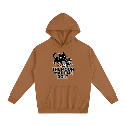 The Moon Made Me Do It (Cat) Oversized Hoodie – Heavyweight Cotton