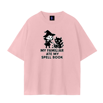 Familiar Ate the Spellbook – Witchy Chaos Plain Tee