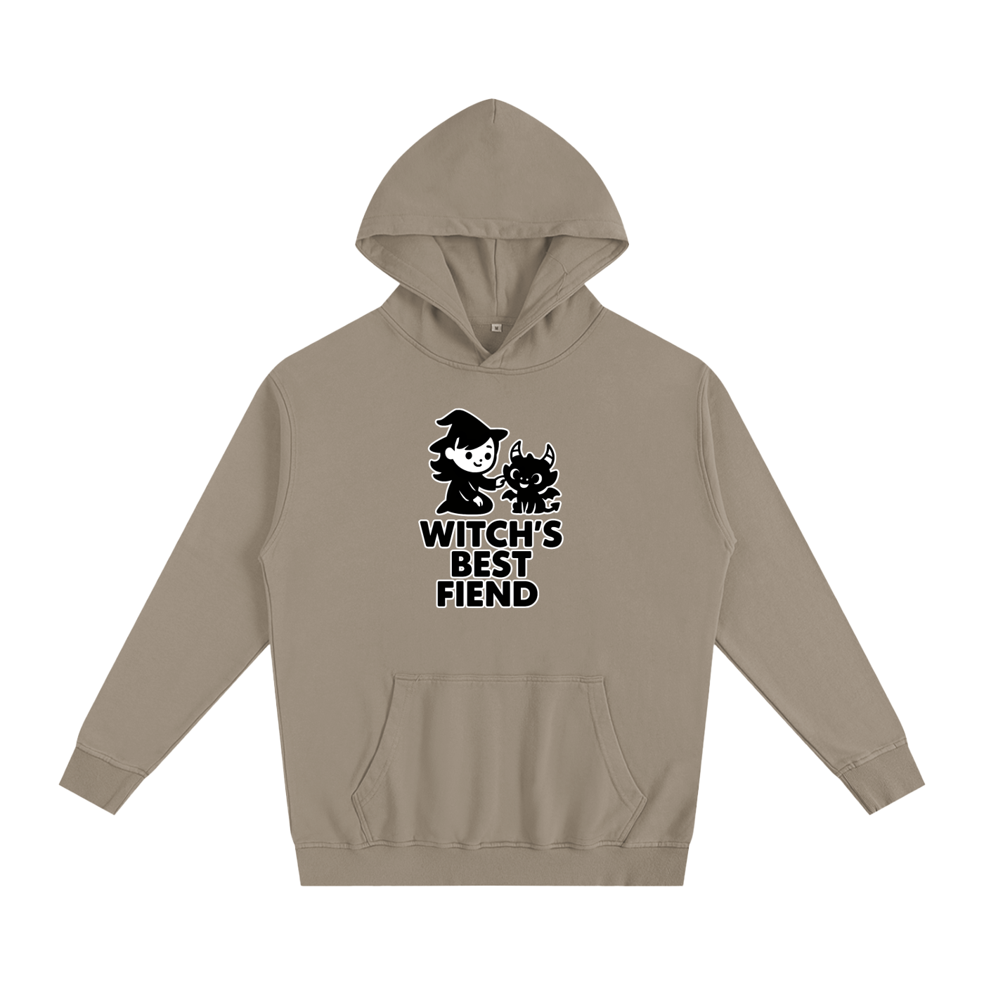 Witch’s Best Fiend Oversized Hoodie – Heavyweight Cotton