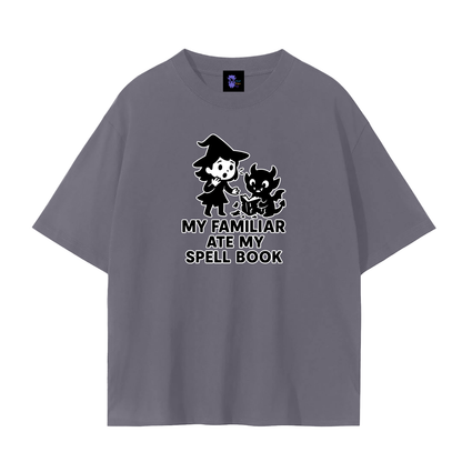 Familiar Ate the Spellbook – Witchy Chaos Plain Tee