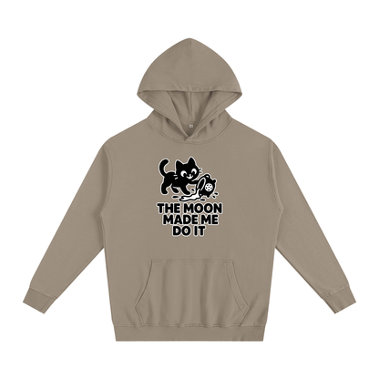 The Moon Made Me Do It (Cat) Oversized Hoodie – Heavyweight Cotton