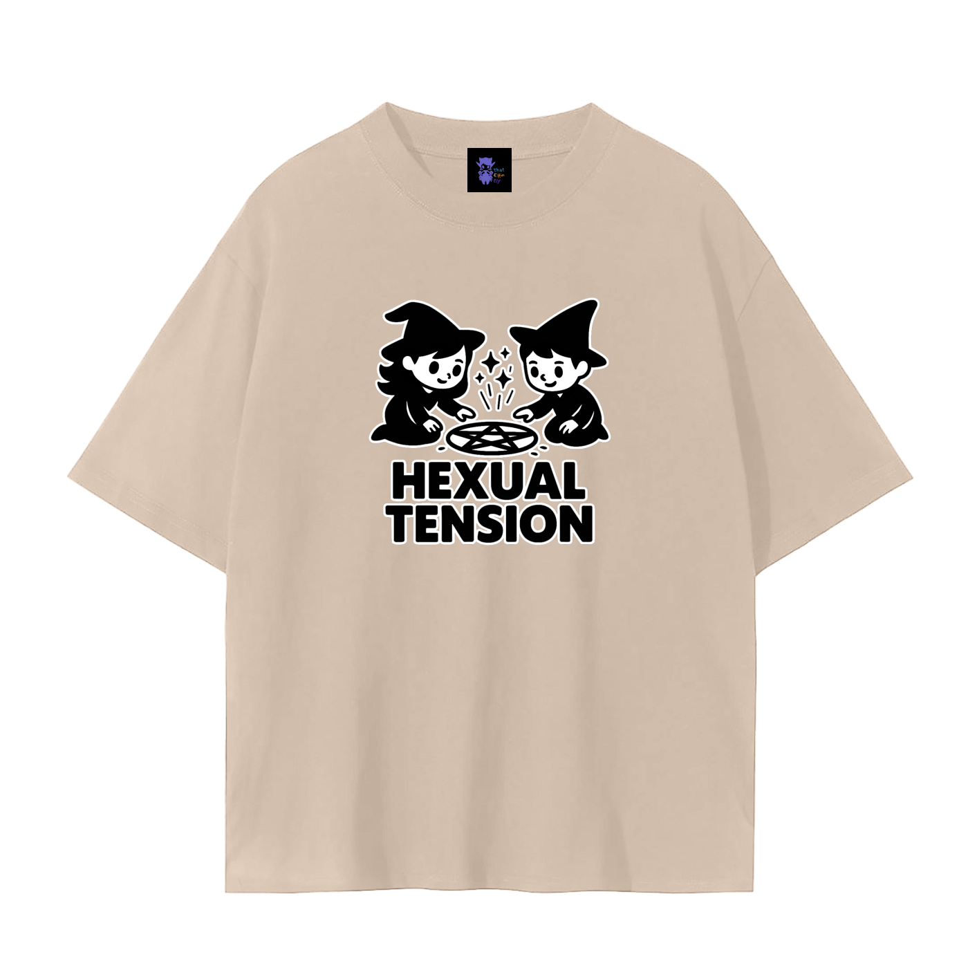 Hexual Tension – Dark Witch Humour Plain Tee