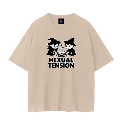 Hexual Tension – Dark Witch Humour Plain Tee
