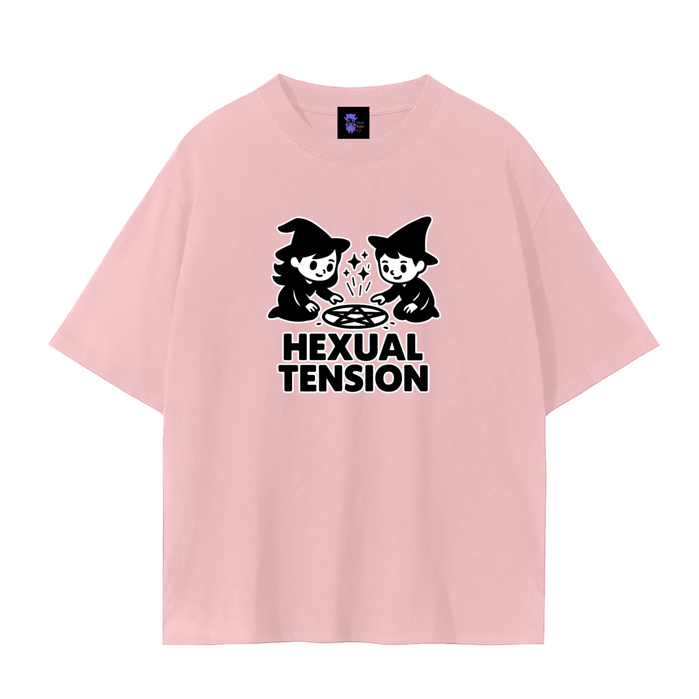 Hexual Tension – Dark Witch Humour Plain Tee