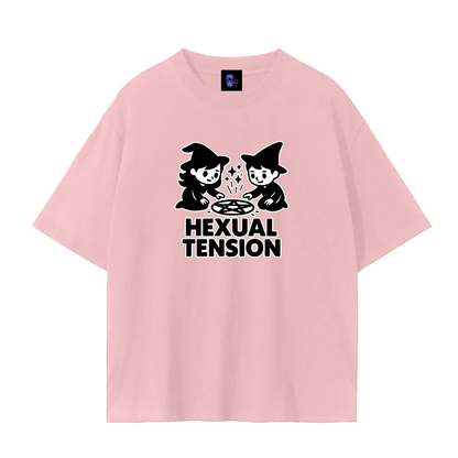Hexual Tension – Dark Witch Humour Plain Tee