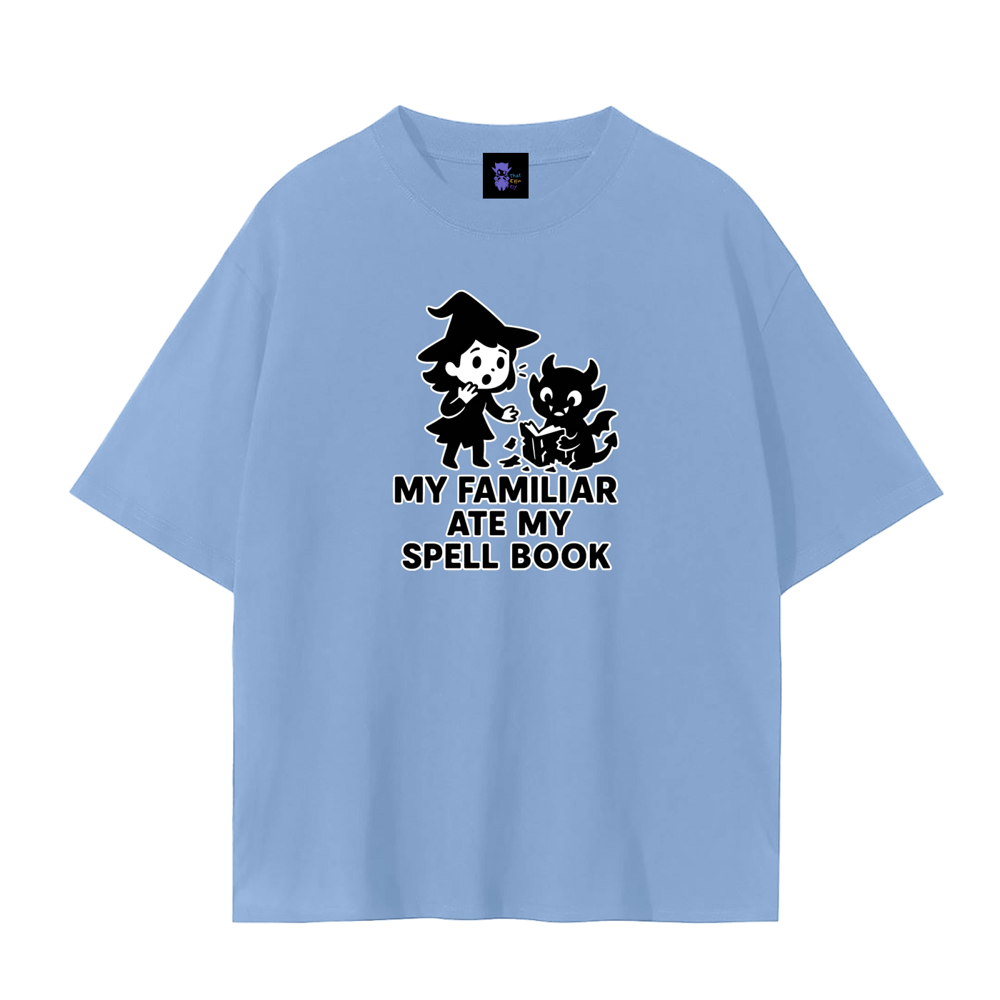 Familiar Ate the Spellbook – Witchy Chaos Plain Tee