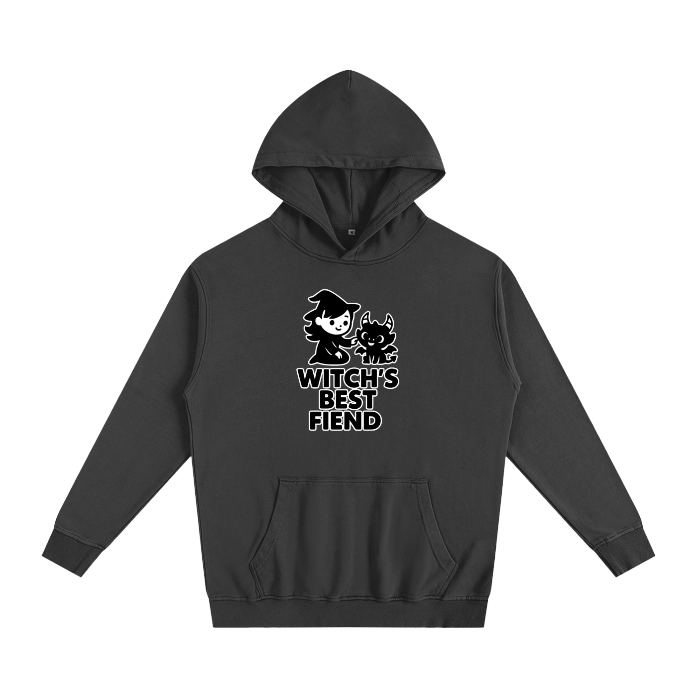 Witch’s Best Fiend Oversized Hoodie – Heavyweight Cotton