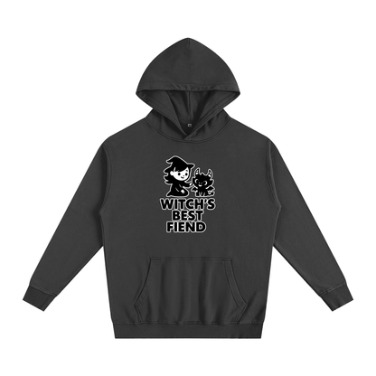 Witch’s Best Fiend Oversized Hoodie – Heavyweight Cotton