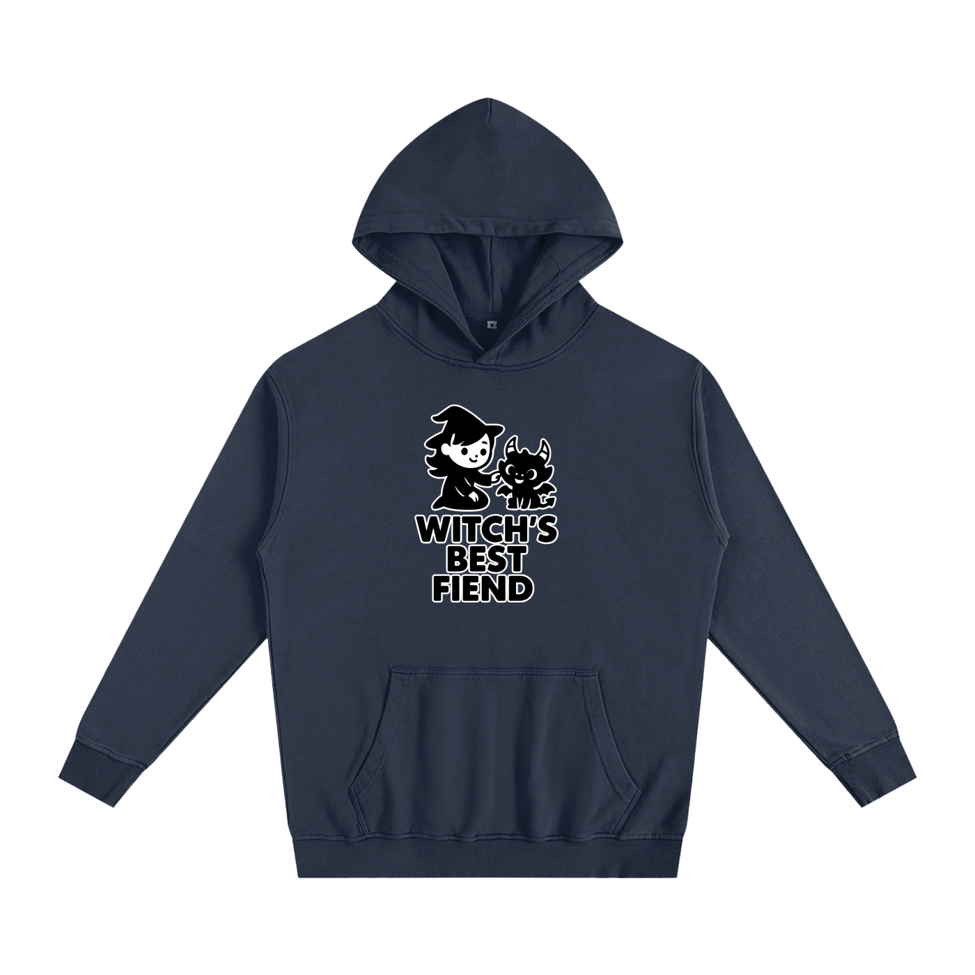Witch’s Best Fiend Oversized Hoodie – Heavyweight Cotton