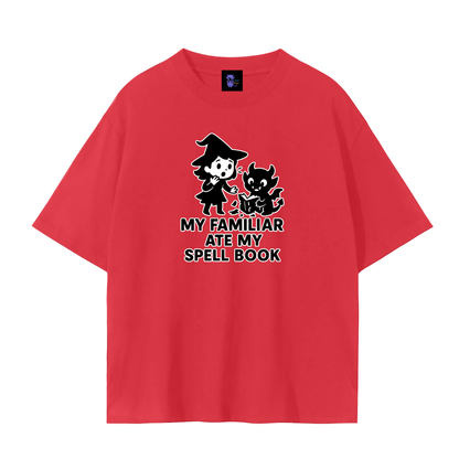 Familiar Ate the Spellbook – Witchy Chaos Plain Tee