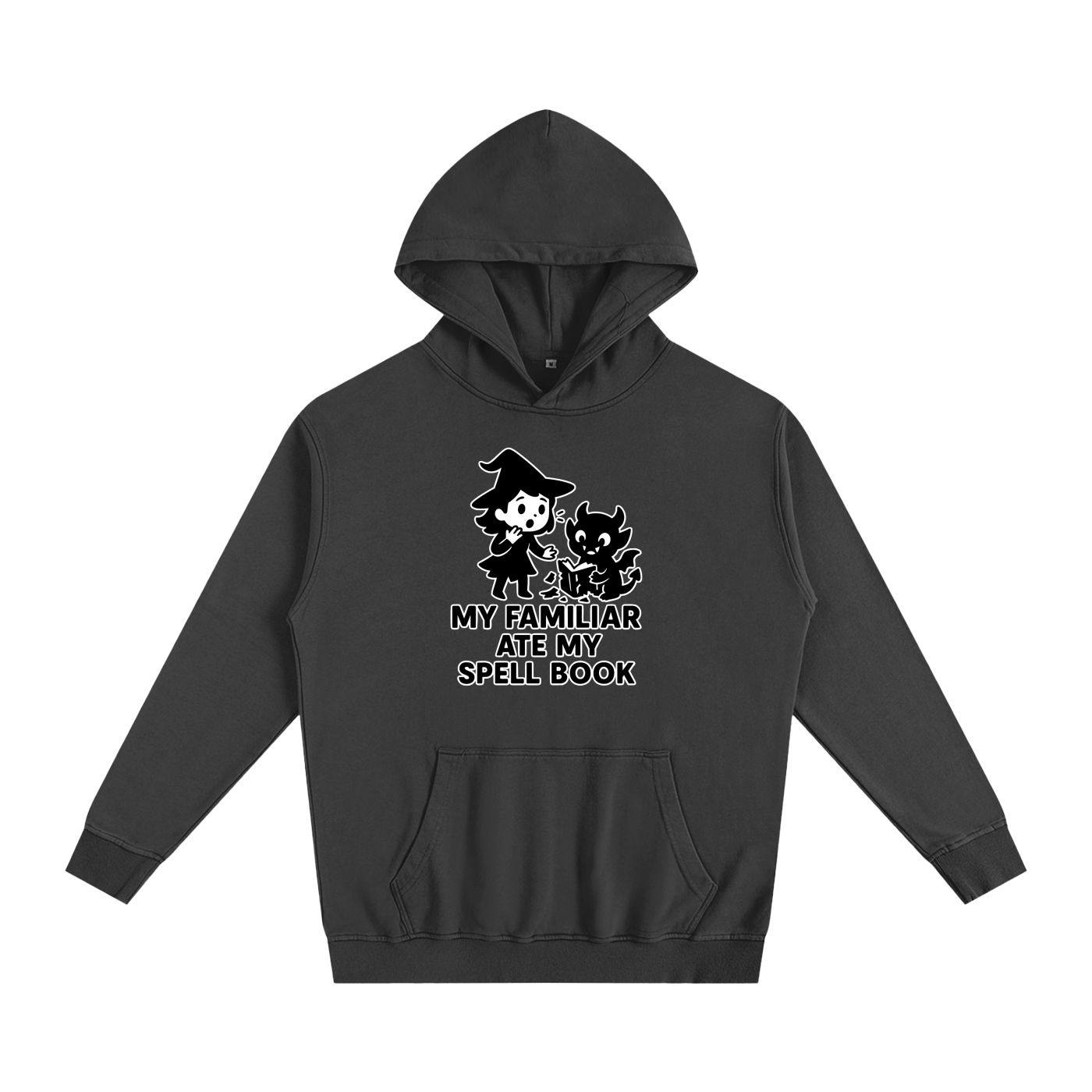 My Familiar Ate My Spellbook Oversized Hoodie – Heavyweight Cotton