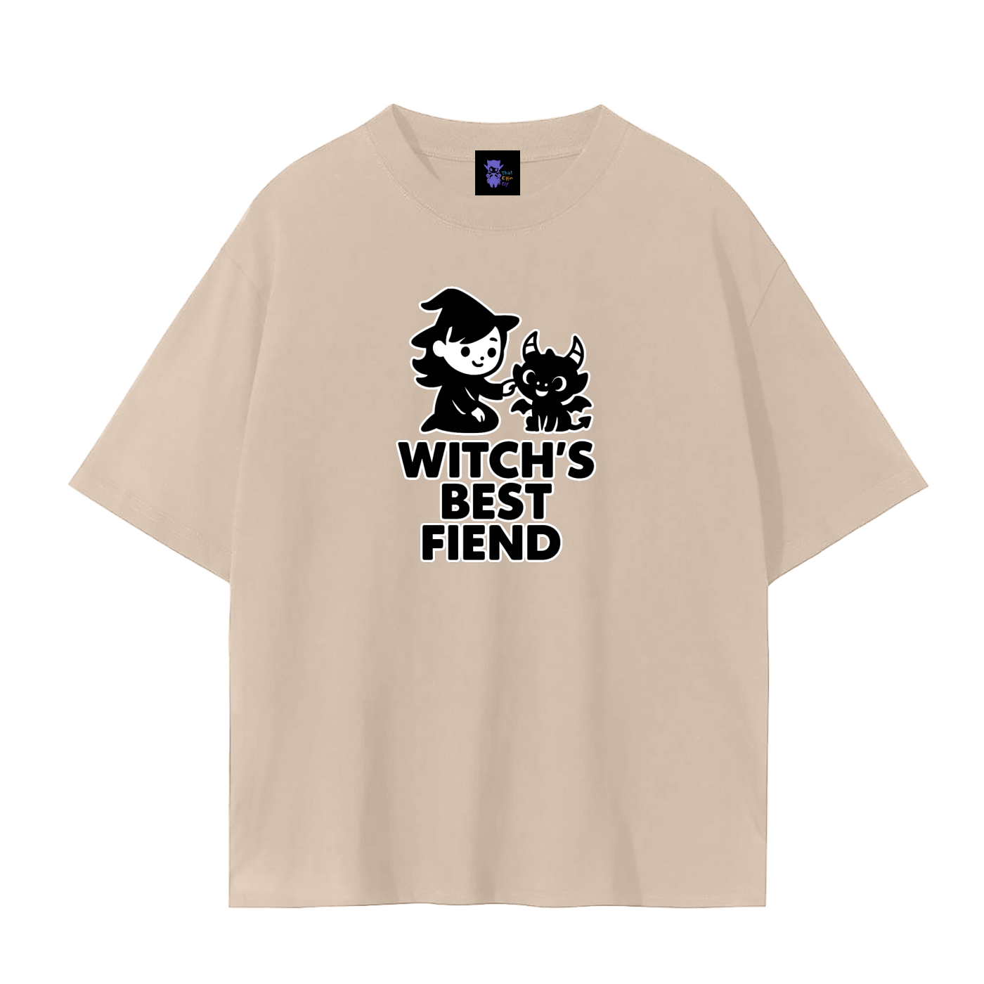 Witch’s Best Fiend – Dark Witch Plain Tee