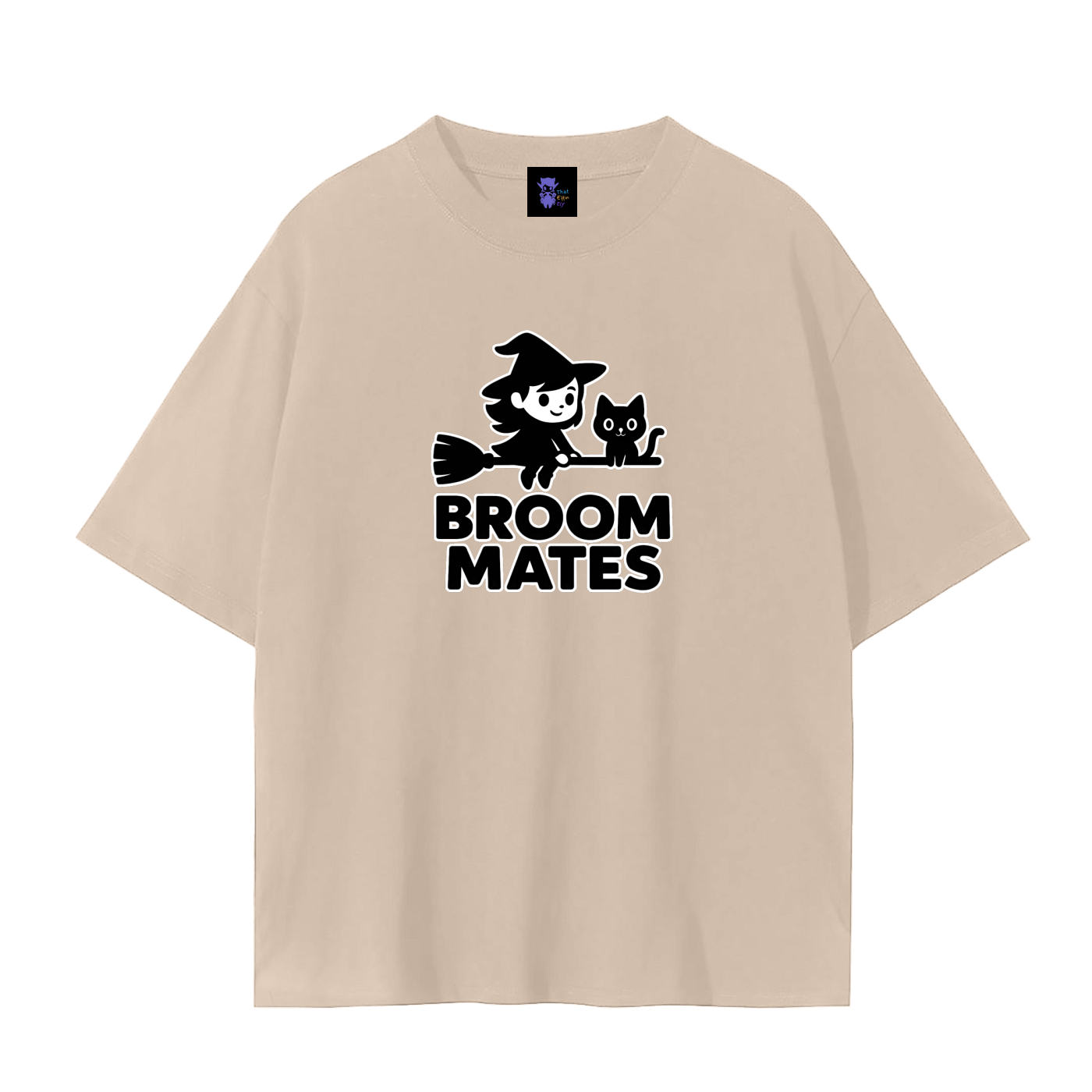 Broom Mates – Witchy Chaos Plain Tee