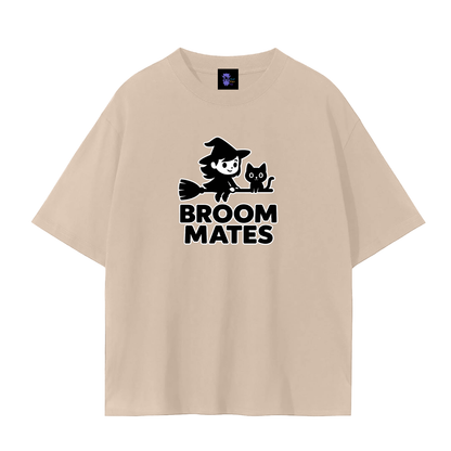 Broom Mates – Witchy Chaos Plain Tee