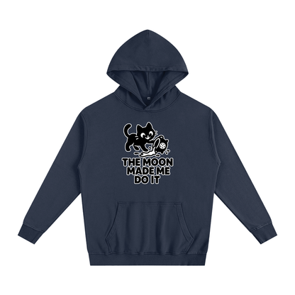 The Moon Made Me Do It (Cat) Oversized Hoodie – Heavyweight Cotton
