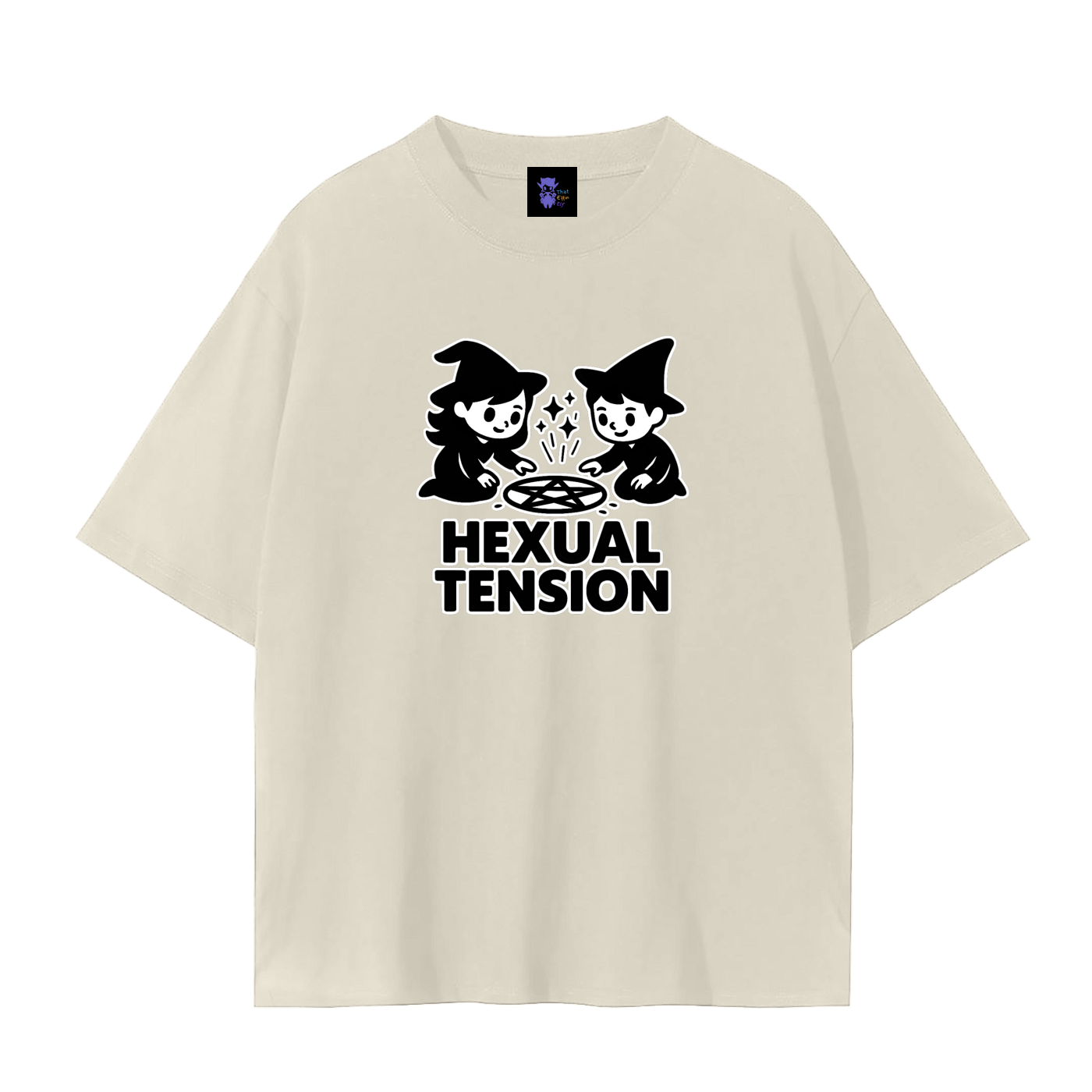 Hexual Tension – Dark Witch Humour Plain Tee
