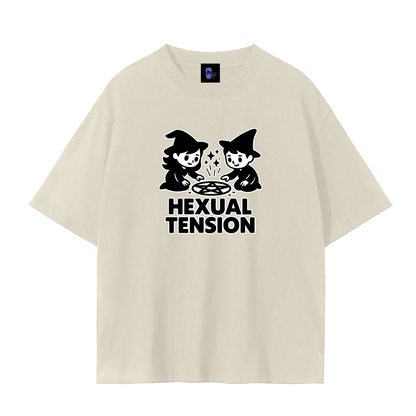 Hexual Tension – Dark Witch Humour Plain Tee