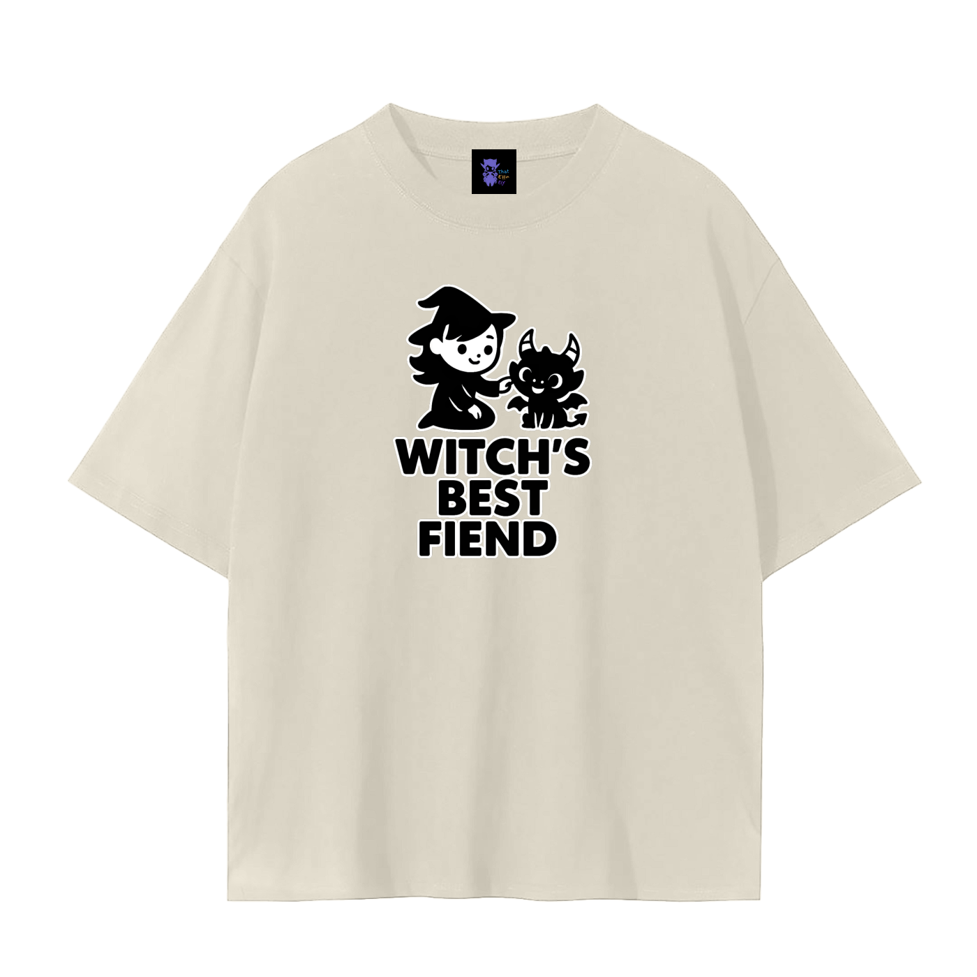 Witch’s Best Fiend – Dark Witch Plain Tee