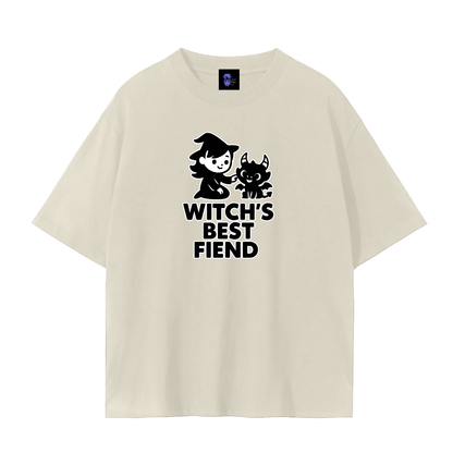 Witch’s Best Fiend – Dark Witch Plain Tee
